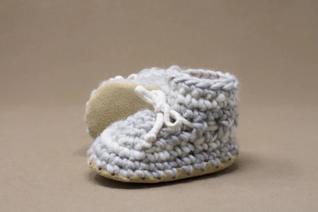 Padraig Cottage Slippers - Grey Stripe Padraig Cottage Slippers - Grey Stripe