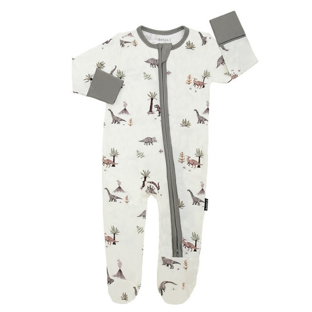 Footed Zipper Sleeper - Dinoland Footed Zipper Sleeper - Dinoland