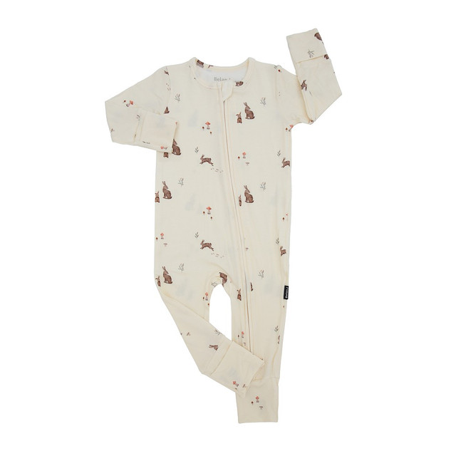 Footless Sleeper with Fold-Over Cuffs - Bunnies Footless Sleeper with Fold-Over Cuffs - Bunnies