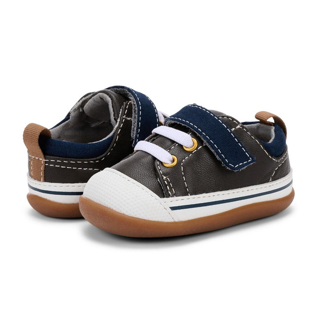 See Kai Run Stevie II INF - Brown Leather / Blue