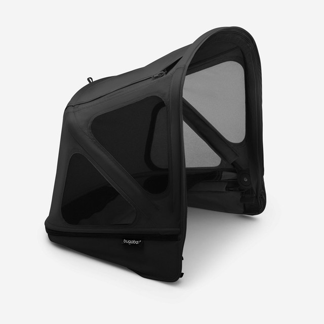 Bugaboo Donkey Breezy Sun Canopy - Midnight Black Bugaboo Donkey Breezy Sun Canopy - Midnight Black