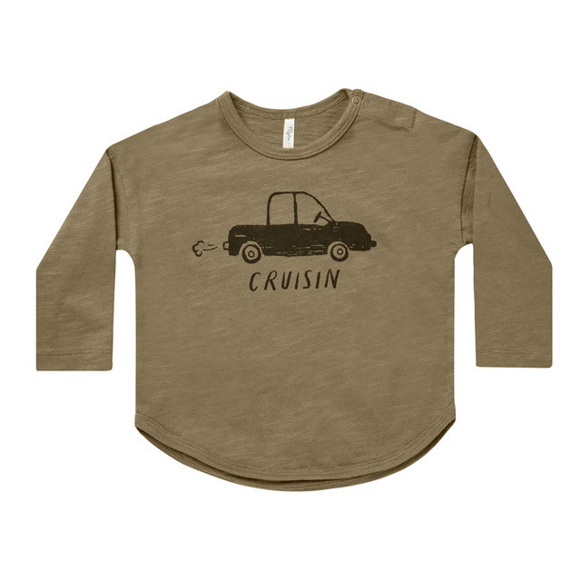 Rylee & Cru Long Sleeve Pocket Tee - Cruisin Rylee & Cru Long Sleeve Pocket Tee - Cruisin