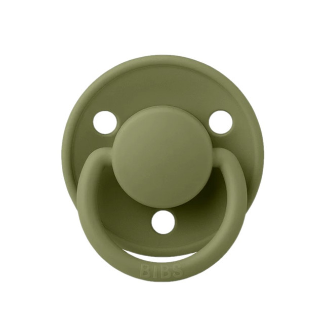 BIBS Pacifiers De Lux Latex 2 Pack - Olive