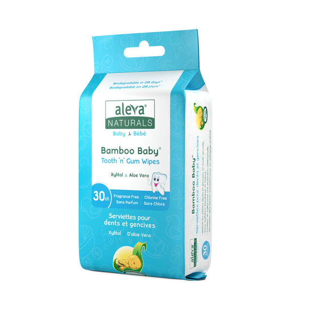 Aleva Naturals Bamboo Baby Tooth 'N' Gum Wipes Aleva Naturals Bamboo Baby Tooth 'N' Gum Wipes
