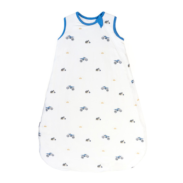 0.5 TOG Sleep Sack - White Dirtbikes / Marine Blue 0.5 TOG Sleep Sack - White Dirtbikes / Marine Blue
