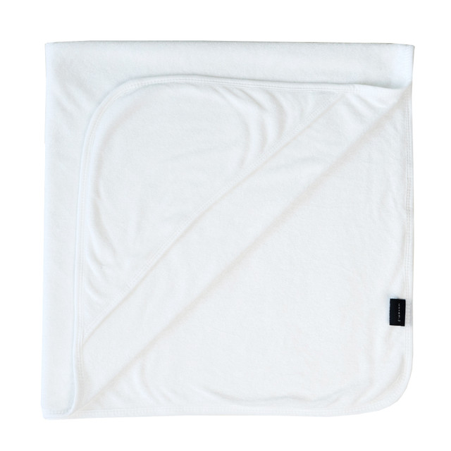 Bamboo Terry Extra Soft Hooded Towel - White