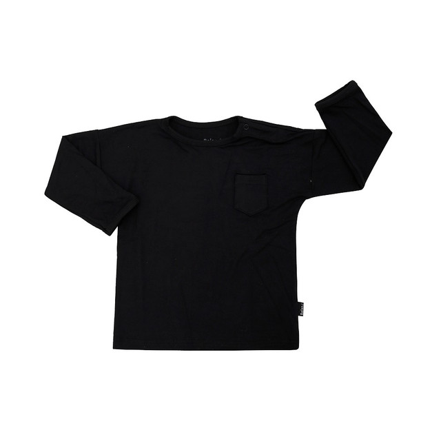 Long Sleeve Pocket Tee - Raven Long Sleeve Pocket Tee - Raven