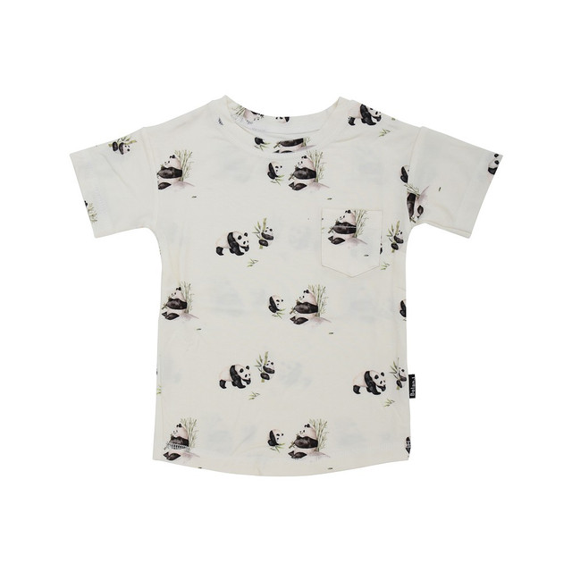 Short Sleeves Pocket Tee - Panda Short Sleeves Pocket Tee - Panda