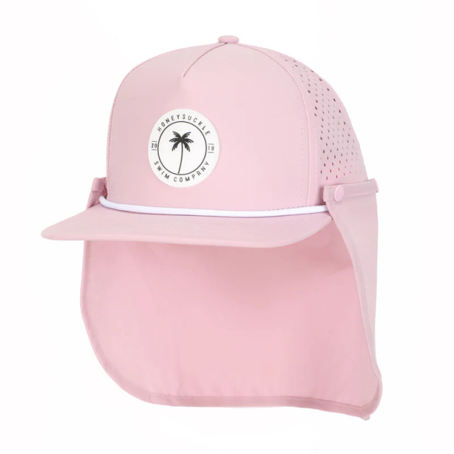 Honeysuckle Swim Snapback Sunhat - Light Pink