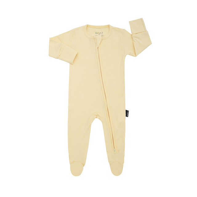 Footed Zipper Sleeper - Mellow Yellow Footed Zipper Sleeper - Mellow Yellow