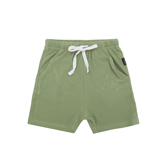 Ribbed Bamboo Everyday Shorts - Clover