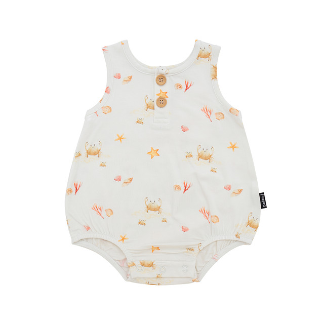 Sleeveless Bubble Onesie - Seaside