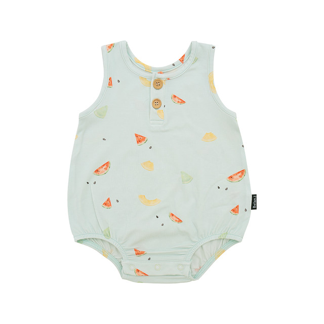 Sleeveless Bubble Onesie - Melons Sleeveless Bubble Onesie - Melons