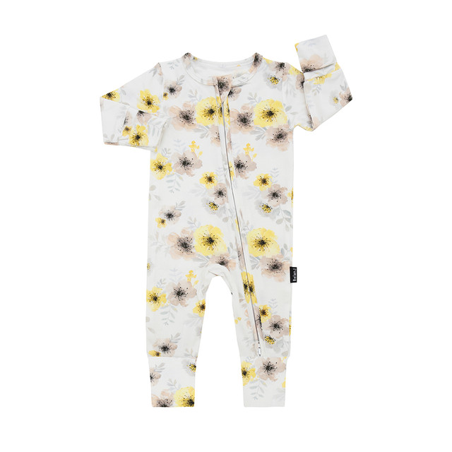 Footless Sleeper with Fold-Over Cuffs - Sunny Meadow Footless Sleeper with Fold-Over Cuffs - Sunny Meadow