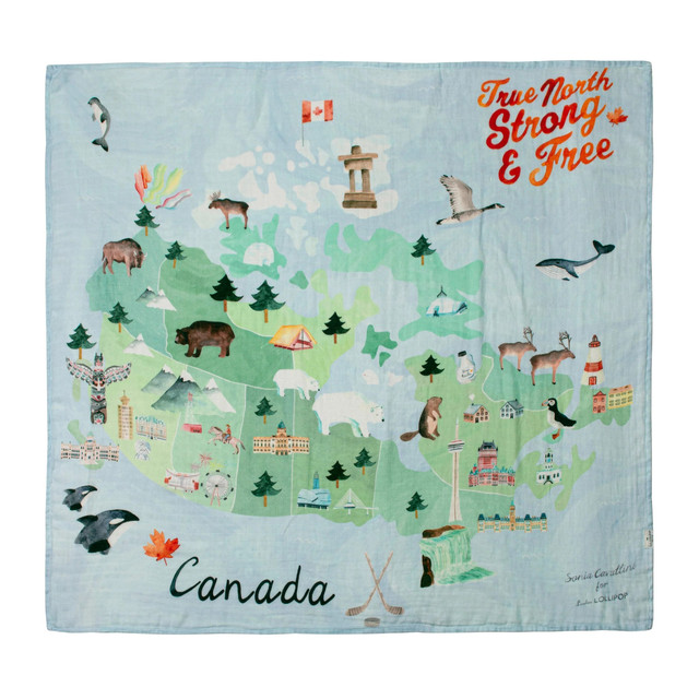Loulou Lollipop Muslin Swaddle - Canada Loulou Lollipop Muslin Swaddle - Canada