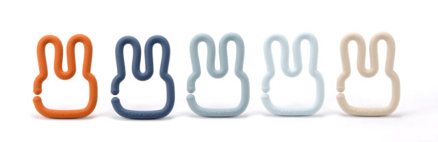 Loulou Lollipop Toy Links Bunny - Blue Loulou Lollipop Toy Links Bunny - Blue