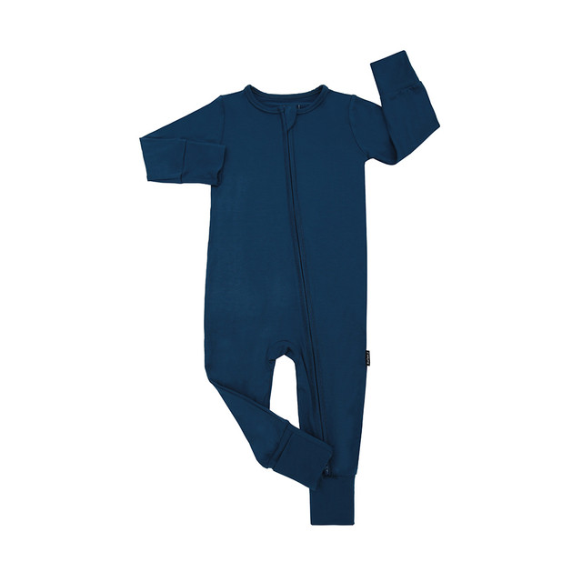 Footless Sleeper with Fold-Over Cuffs - Deep Blue Footless Sleeper with Fold-Over Cuffs - Deep Blue