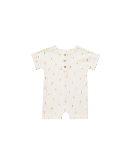 Quincy Mae Short Sleeve One-Piece - Lemons