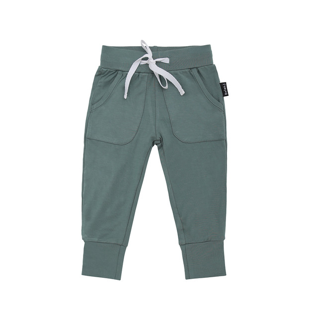 Drawstring Jogger Pocket Pants - Leafy Green