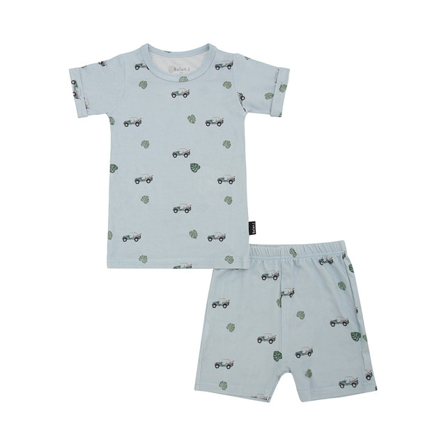 Summer PJ Set - Green Jeep