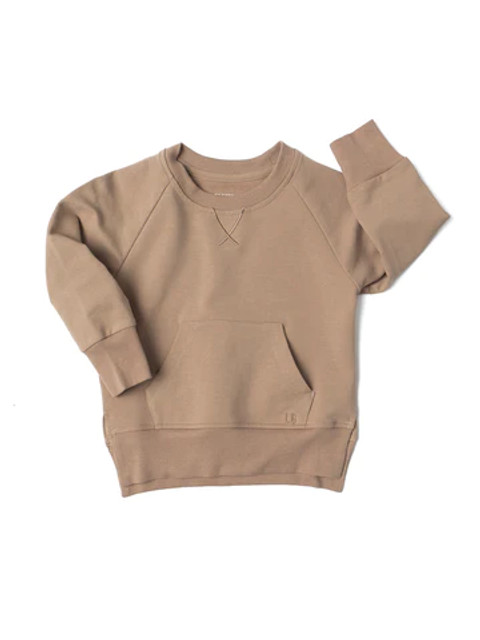 Little Bipsy Pocket Pullover - Taupe