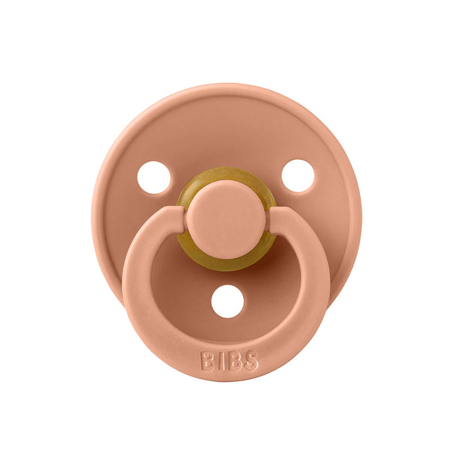 BIBS Pacifiers Colour Latex 2 Pack - Peach BIBS Pacifiers Colour Latex 2 Pack - Peach