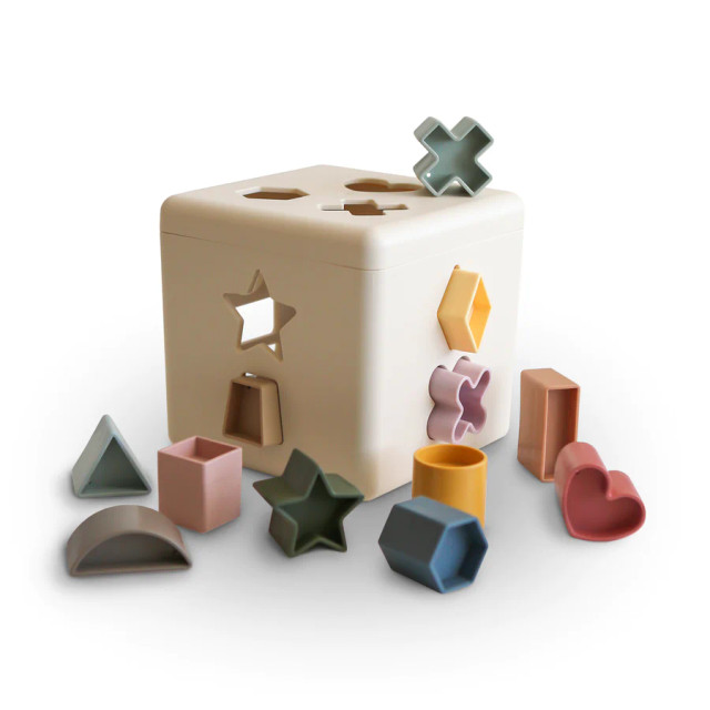 Mushie Shape Sorting Box Mushie Shape Sorting Box