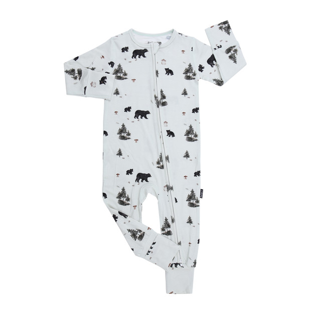 Footless Sleeper with Fold-Over Cuffs - Black Bears (FW23) Footless Sleeper with Fold-Over Cuffs - Black Bears (FW23)