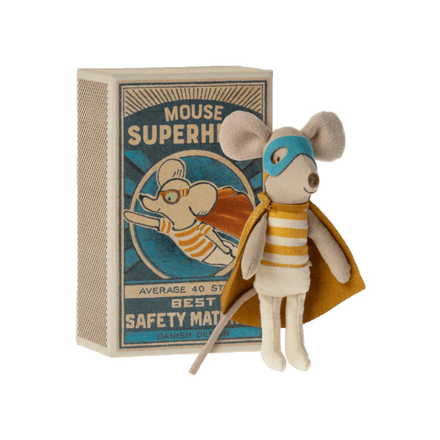 Superhero Mouse Little Brother in Matchbox Superhero Mouse Little Brother in Matchbox