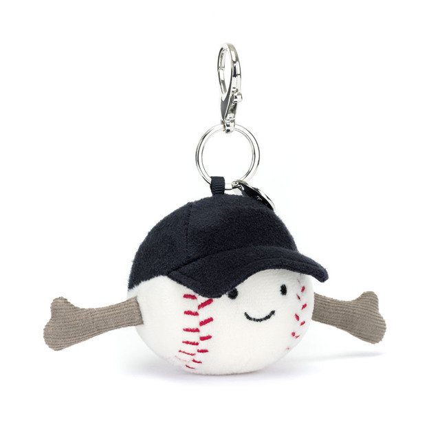 Jellycat Amuseable Sports Baseball Bag Charm Jellycat Amuseable Sports Baseball Bag Charm