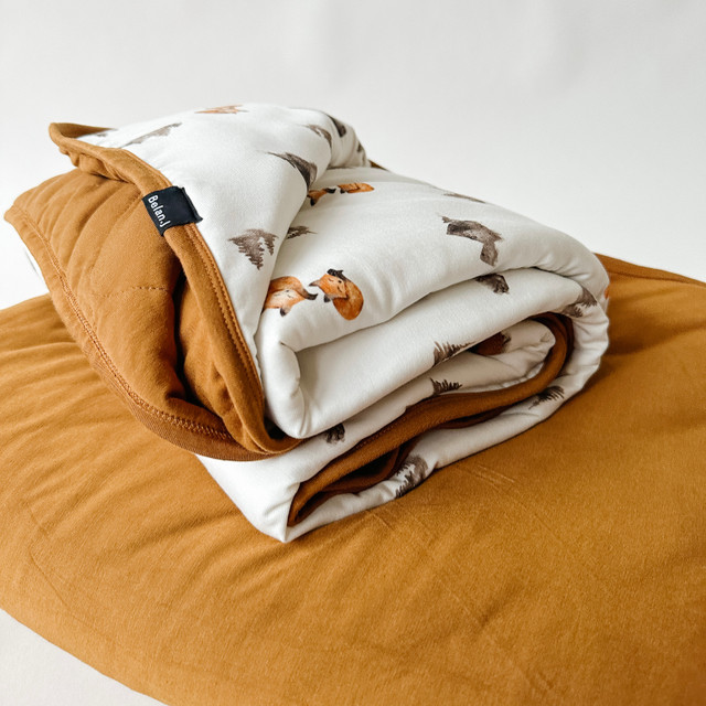 1.0 TOG Child Blanket - Foxes/Toffee