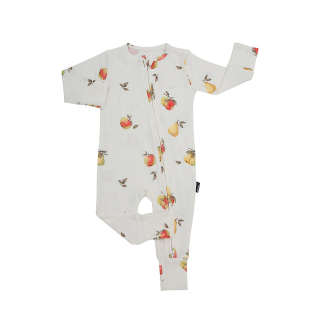 Footless Sleeper with Fold-Over Cuffs - Orchard Footless Sleeper with Fold-Over Cuffs - Orchard