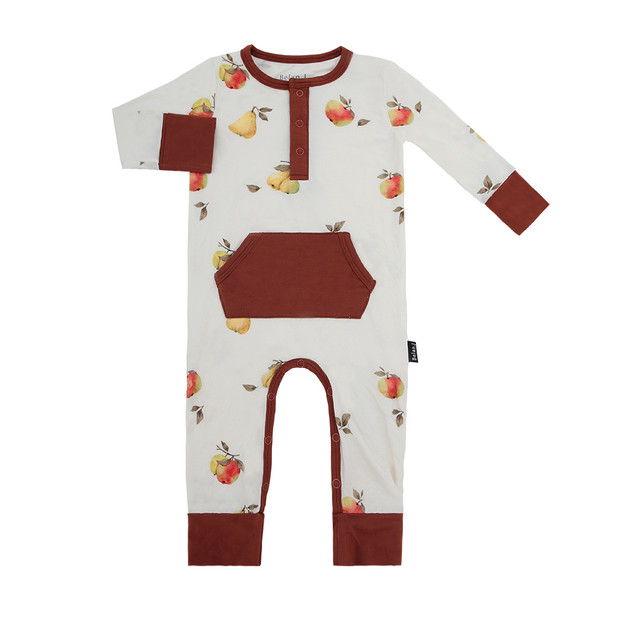 Long Sleeve Pocket Romper - Orchard Long Sleeve Pocket Romper - Orchard