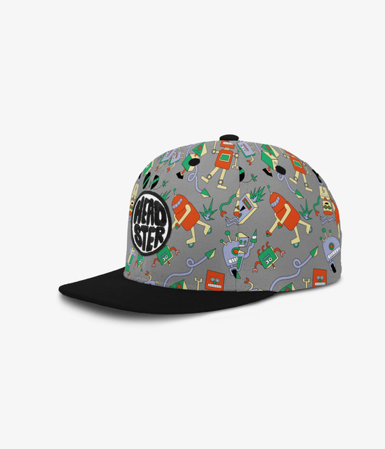 Headster Robotic Chaos Snapback - Grey Headster Robotic Chaos Snapback - Grey