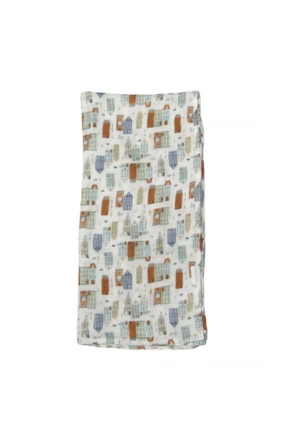 Loulou Lollipop Muslin Swaddle - Home Sweet Home Loulou Lollipop Muslin Swaddle - Home Sweet Home