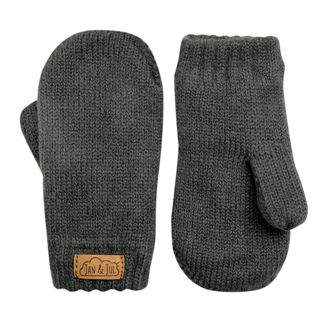 Jan & Jul Knit Mittens - Dark Grey Jan & Jul Knit Mittens - Dark Grey