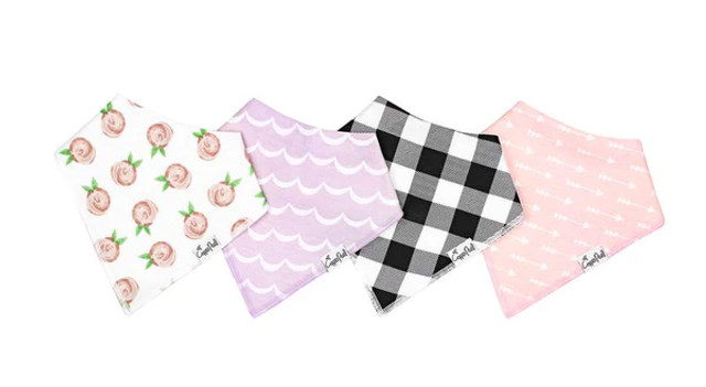 Copper Pearl Bandana Bib Set - Rosie Copper Pearl Bandana Bib Set - Rosie