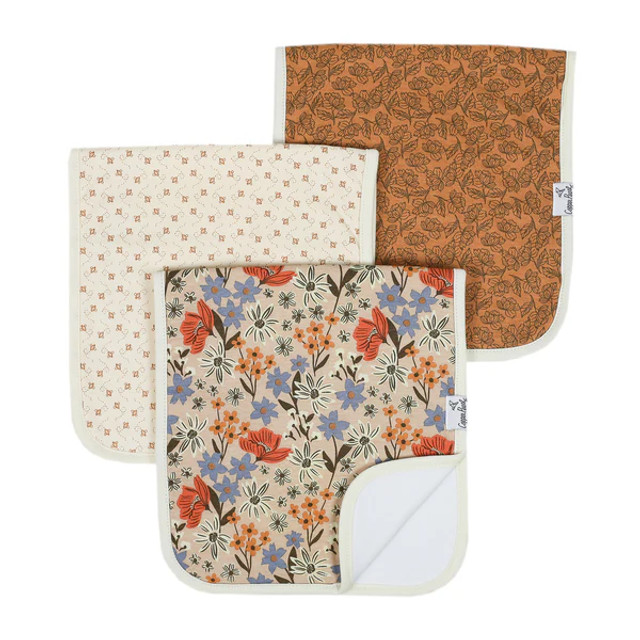 Copper Pearl Burp Cloth Set - Eden Copper Pearl Burp Cloth Set - Eden