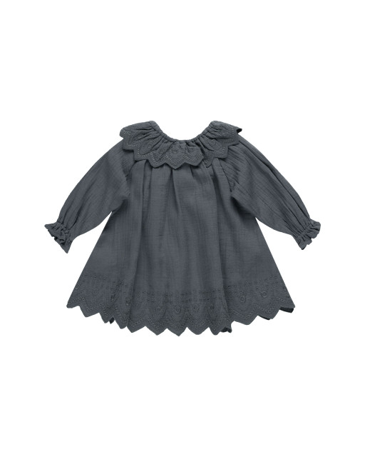 Quincy Mae Long Sleeve Isla Dress - Indigo Quincy Mae Long Sleeve Isla Dress - Indigo