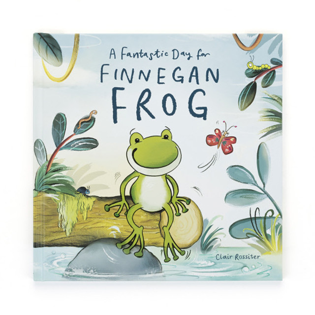 Jellycat A Fantastic Day for Finnegan Frog Book Jellycat A Fantastic Day for Finnegan Frog Book