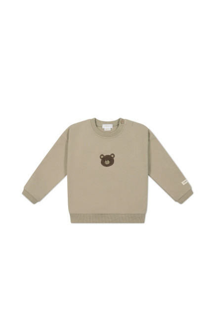 Organic Cotton Damien Sweatshirt - Fawn Bear Organic Cotton Damien Sweatshirt - Fawn Bear