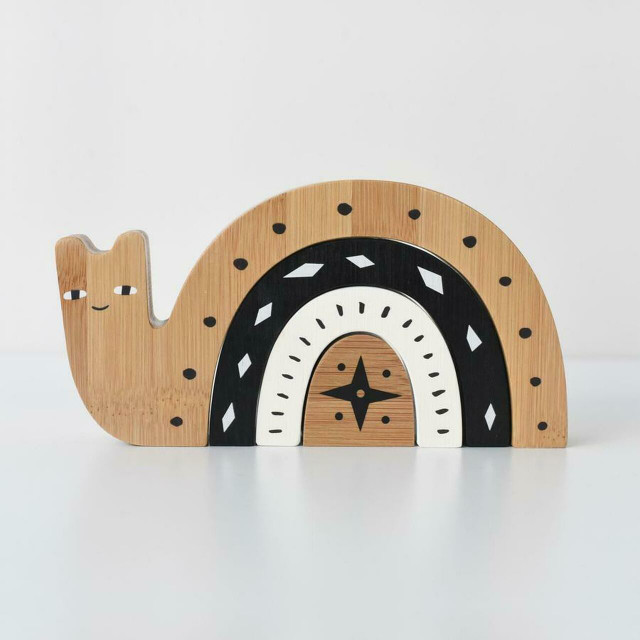 Wee Gallery Bamboo Nesting Snail Wee Gallery Bamboo Nesting Snail