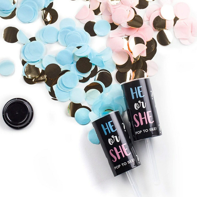Pearhead Gender Reveal Confetti Poppers Pearhead Gender Reveal Confetti Poppers