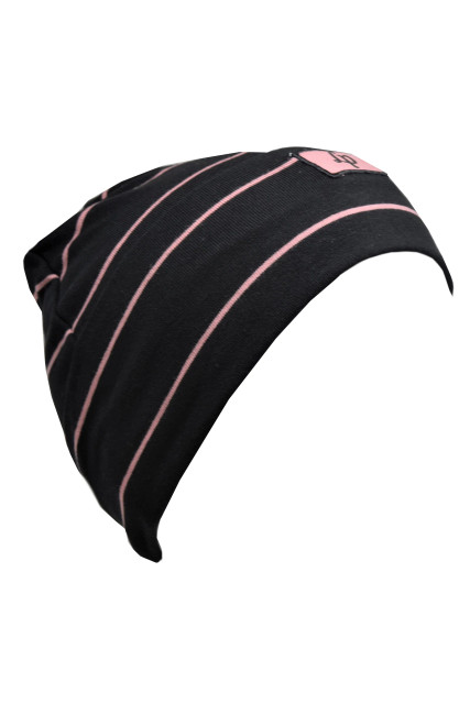 L&P Boston Cotton Beanie - Noir/Rose L&P Boston Cotton Beanie - Noir/Rose