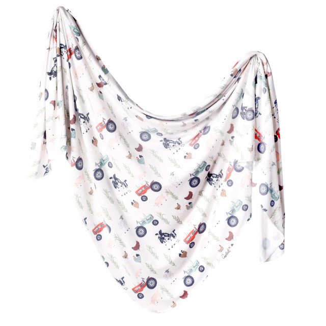 Copper Pearl Knit Swaddle Blanket - Jo Copper Pearl Knit Swaddle Blanket - Jo