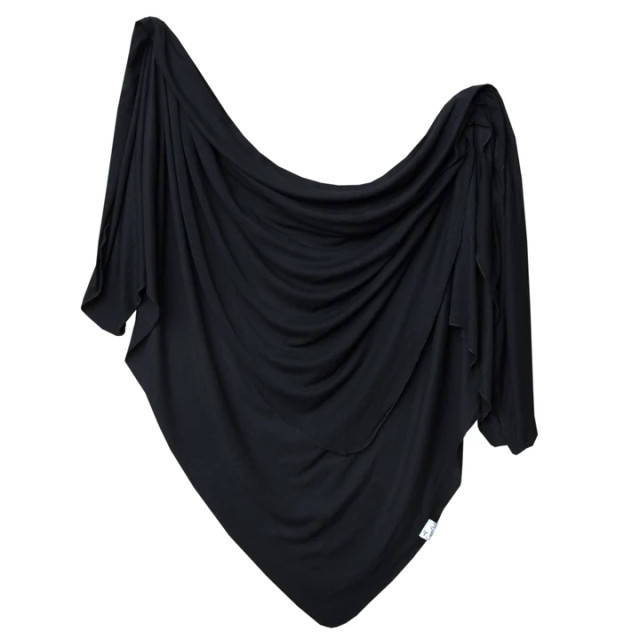 Copper Pearl Knit Swaddle Blanket - Midnight Copper Pearl Knit Swaddle Blanket - Midnight