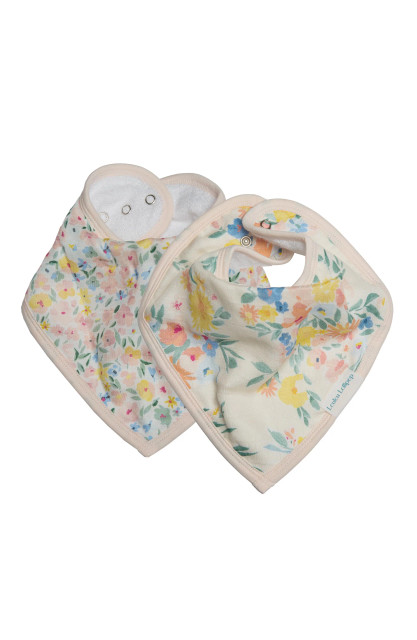 Loulou Lollipop Bandana Bib Set - Floral Bouquet Loulou Lollipop Bandana Bib Set - Floral Bouquet
