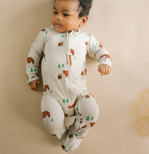 Footed Zipper Sleeper - Bears Footed Zipper Sleeper - Bears