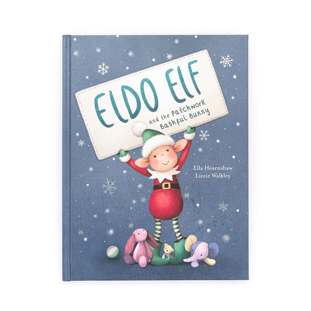 Jellycat Eldo Elf and the Patchwork Bashful Bunny Book Jellycat Eldo Elf and the Patchwork Bashful Bunny Book