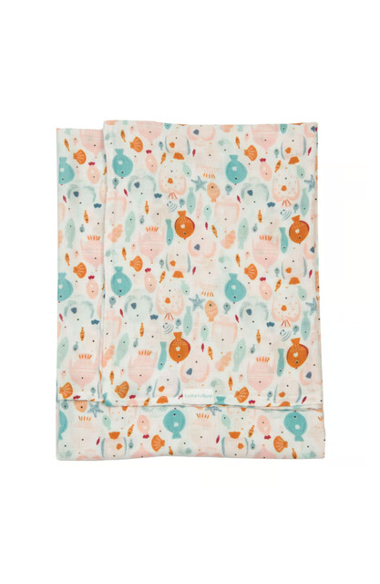 Loulou Lollipop Muslin Swaddle - Sun-Kissed Shoal Loulou Lollipop Muslin Swaddle - Sun-Kissed Shoal